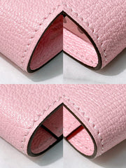 HERMES BEARN KEY RING, Rose Sakura/Silver