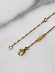 VCA VINTAGE ALHAMBRA NECKLACE, Black/Gold
