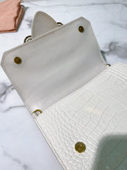 MIUMIU LADY HANDBAG, White/Gold